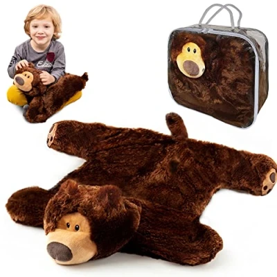 Image of ODOXIA Weighted Teddy for Kids Calming &amp; Comforting Plush Stuffed Animal Lap Pad Anxiety Autism, ADHD, Anxiety, Stress 2,3 KG