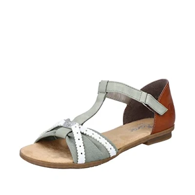 Image of Rieker Women&#039;s 64250 Sandal, weiß, 5 UK