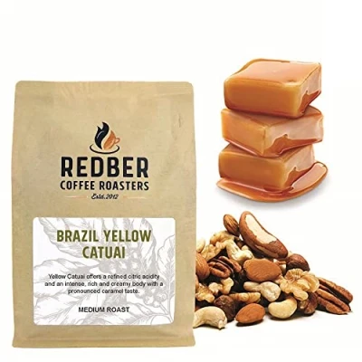 Image of Redber Brazil Yellow Catuai, Coffee Roasted to Order (Medium, Beans) (250g)