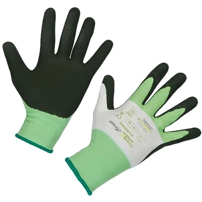 Image of Keron ThinkGreen Allround Gloves Latex Foam Size 6/XS Green/White