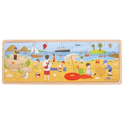 Image of Bigjigs Toys At The Seaside Puzzle Tray