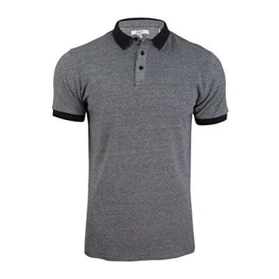 Image of Xact Men&#039;s Birdseye Pique Polo T Shirt Short Sleeved 100% Cotton (Navy) S