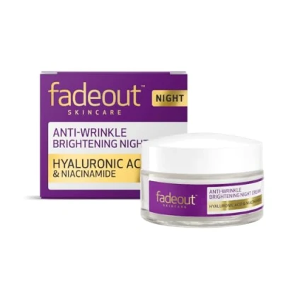 Image of Fade Out Advanced+ Age Protection Even Skin Tone Night Cream Natural Brightening With Hyaluronic Acid, Rosehip Seed Oil and Sacha Inch 50ml