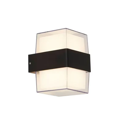 Image of Searchlight Lighting LED Outdoor Up &amp; Down Light Wall Bracket 25122 2BK