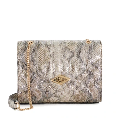 Image of Dune London Womens Accessories Dellsie Quilted Chain Handle Clutch Bag Silver One Size