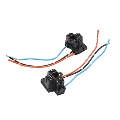 Image of sourcingmap 2pcs 3 Terminal Car H4 Headlight Fog Lamp Bulb Wiring Harness Socket