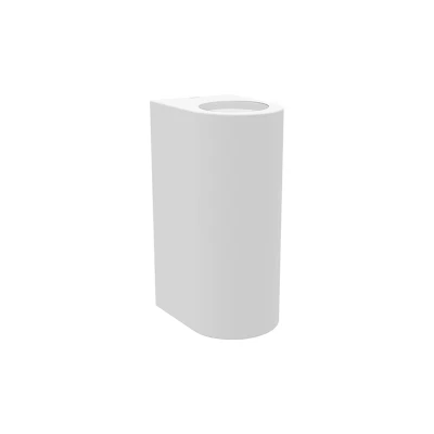 Image of Twin GU10 Up/Down Cylinder Wall Light White Kosnic Komi
