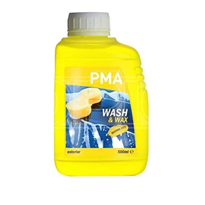Image of PMA 500ml Highly Concentrated Wash and Wax Protection for all Vehicles Silicone Free, Streak Free Finish, Lifts Dirt &amp; Traffic Film, Provides Brilliant Shine, Cleans Protects