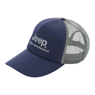Image of Jeep Xtreme Performance Baseball Cap, Deep Blue/Natural Gr, Mesh Back, Adjustable, for Men