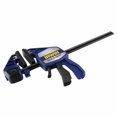 Image of Irwin Quick Grip Bar Clamps for Woodworking, One Handed, Heavy Duty, 12&quot; (1964712)
