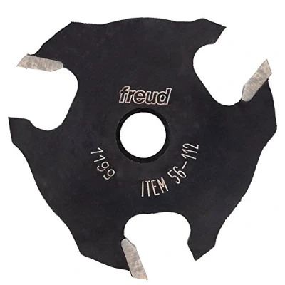 Image of Freud 56 112: 9/16&quot; Depth x 1/4&quot; Slot Three Wing Slotting Cutter
