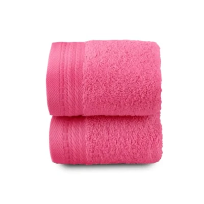 Image of Top Towel Premium Large Bath Towels 2 Face or Bidet 30x50cm 100% Cotton 600g Strawberry