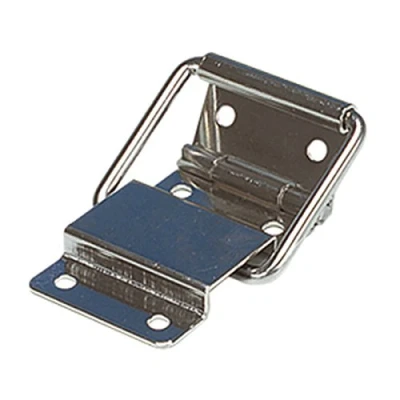 Image of L099L Nickel Heavy Duty Metal Case Hinge for 95 Degree Lid Opening