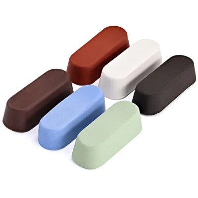 Image of 6 Piece Polishing Compound Cutting &amp; Buffing 1 Oz Kit Includes: Black Emery, Brown Tripoli, White Diamond, Red Jewelers Rouge, All Purpose Blue Green Stainless Compounds
