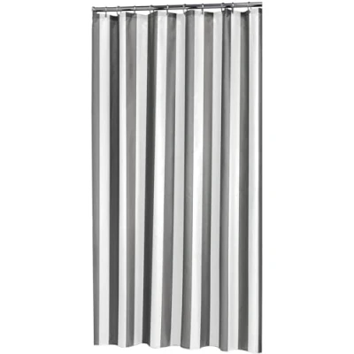 Image of Sealskin Linje Shower Curtain, Polyester, Grey, 180 x 200 cm