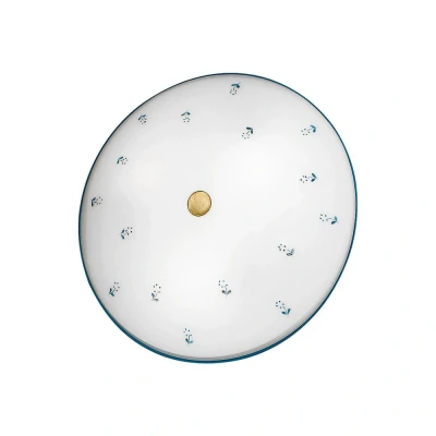 Image of austrolux KOLARZ wall light Nonna scattered flower, Ø 42 cm, blue