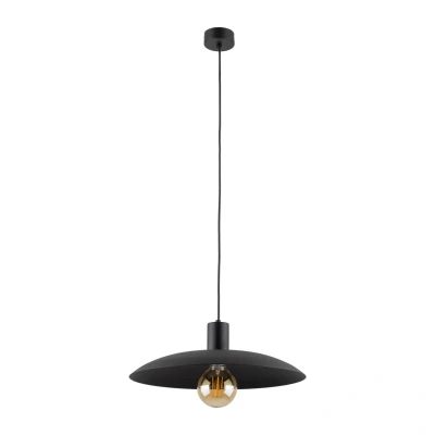 Image of Astra Dome Pendant Ceiling Light Black 1xE27