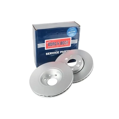 Image of Borg &amp; Beck BBD4434 Brake Disc Pair (Front): Nissan Micra 03