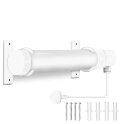 Image of Prem I air Tubular Heater for Kitchen, Work Rooms, Conservatory, Green House Back Ground Heat, Low Energy Frost Protection, Quiet Operation, Thermal Protection With Bracket White 45W