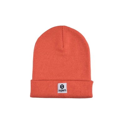 Image of Superb Unisex Embroidered Logo Knitted Hat SPRBG 003 Red One Size