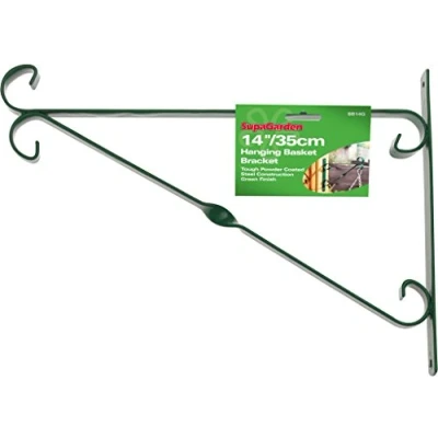 Image of 14inch Hanging Basket Green Bracket PACK (10)