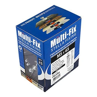 Image of Timco STBLACK90Multi Fix Stella Fixings TX Pan Black M5 x 90