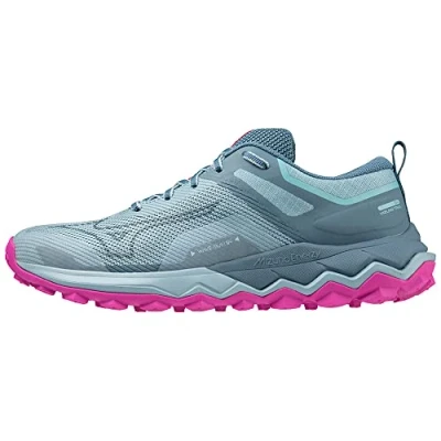 Image of Mizuno Unisex Wave Ibuki 4 Trail Running Shoe, Forget Me Not/Provincial Blue/807 C, 5.5 UK