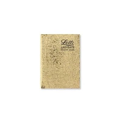 Image of Letts of London Ladydate Mini Pocket week to view 2026 diary Gold 26 TLADYG