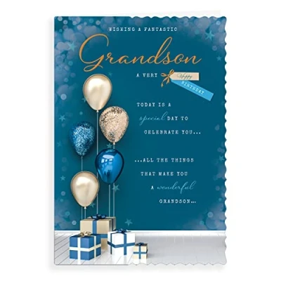 Image of Avant Garde Studios Birthday Card Grandson 9 x 6 inches