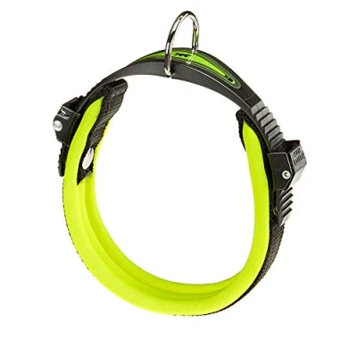 Image of Ferplast Ergofluo Dog Collar, 25 33 cm, Green