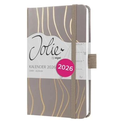 Image of Sigel Jolie Diary 2026 A6 Week to View Mocca Meringue
