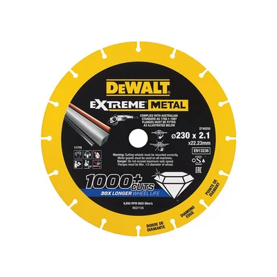 Image of DEWALT EXTREME METAL 230 X 22.23 2.1MM