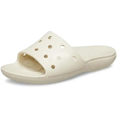 Image of Crocs Unisex Classic Slide, Bone, 11 UK Men/ 12 Women