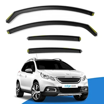 Image of EdgeVisors Wind Deflectors Set Fits: Peugeot 2008 5 Door 2013 2019 SUV 4pc