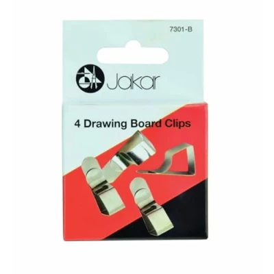 Image of Drawing Board Clips Table Holder Steel Cloth Set of 4