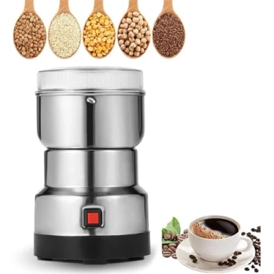 Image of XoTiq Multifunction Smash Machine, 150g Electric Grain Mill Spice Herb Grinder Pulverizer Powder Machine Commercial Motor Grinding Stone for Grains, Roots, Flour