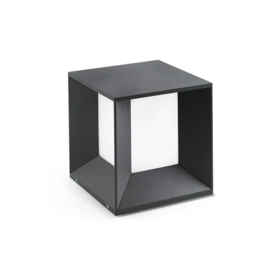 Image of Mila LED Outdoor Pedestal Light White, Dark Grey IP65