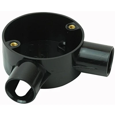 Image of Pro Power CJB20/2WA Black 2 Way Angle Box, 20 mm Syste m,
