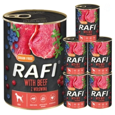 Image of Complete Wet Dog Food: Meat &amp; Natural Ingredients, Grain Free, Immune Boosting Superfoods in Every Flavor! Healthy Tasty Nutrition for All Breeds! (Beef, 6x400g)