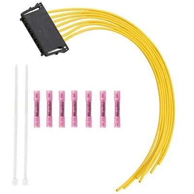 Image of FanPaYY Rear Light Wiring Harness Repair Kit, 7 Pin Tail Plug Compatible with Mercedes C Class W203 W204 S204 C204 E W211 A2115450328