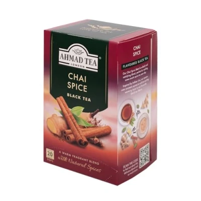 Image of Ahmad Tea Chai Spice Black 20 Teabag Sachets