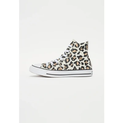 Image of Converse Chuck Taylor Hightop trainers, Women&#039;s, Size: 6, Black/coastal dune/egret Textile