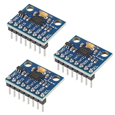 Image of AITRIP 3PCS GY 291 ADXL345 Digital 3 Axis Acceleration of Gravity Tilt Module IIC SPI for Arduino