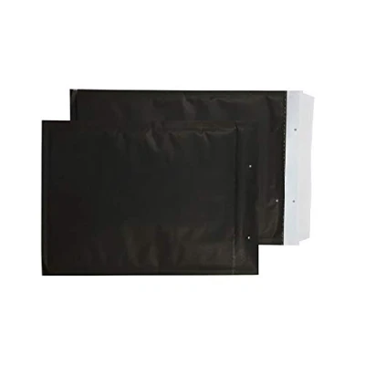 Image of Blake Purely Packaging 335 x 230 mm Envolite Peel &amp; Seal Padded Bubble Envelopes (KBP335) Black Pack of 100