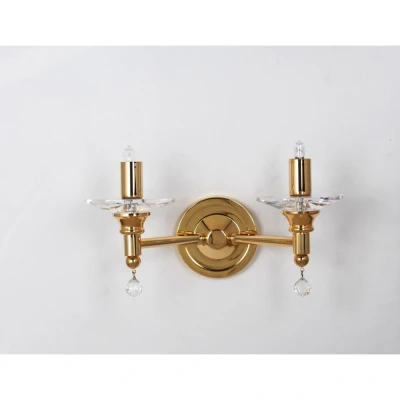Image of San Marino Gold Candle Wall Lamp