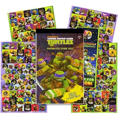 Image of Nickelodeon Teenage Mutant Ninja Turtles Sticker Pad Over 270 TMNT Stickers