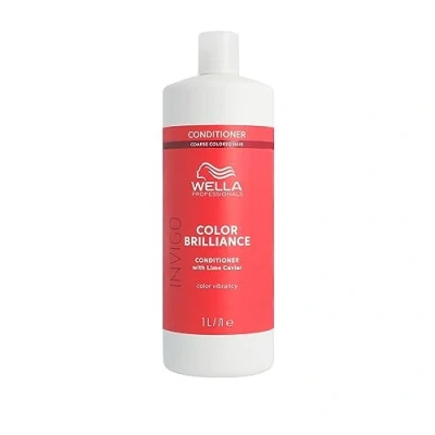 Image of Wella Professionals Invigo Color Brilliance Conditioner For Coarse Hair, Professional Hair Care Coloured 1 L