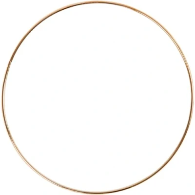 Image of Creativ Metal Wire Ring, D: 20 cm, Thickness 3 mm, Gold, 1pc