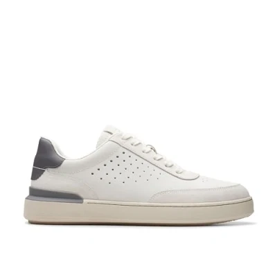 Image of Clarks Courtlite RUN Trainers, Men&#039;s, Size: 7, White Nubuck
