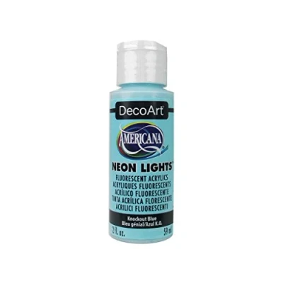 Image of Deco Art Americana Neon Light s 2 oz. Knockout Blue, Acrylic, Multicoloured, 1.15 x 3.9 cm